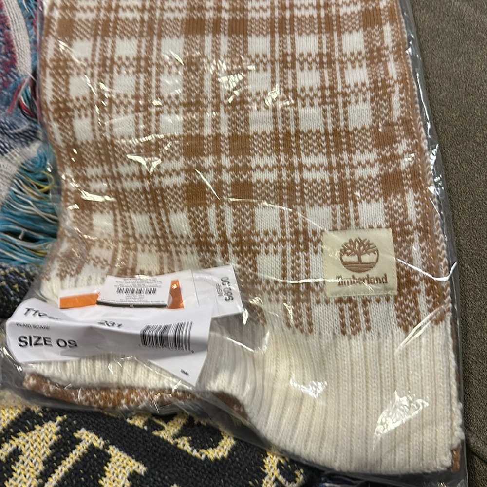 Timberland scarf plaid  one size fits all